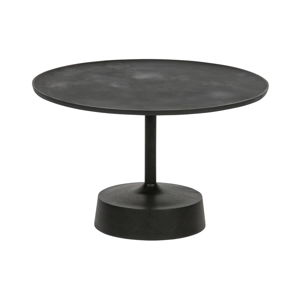 Černý odkládací stolek WOOOD Lewis, ø 61 cm