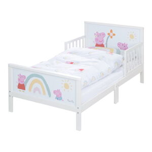 Bílá dětská postel 70x140 cm Peppa Pig – Roba
