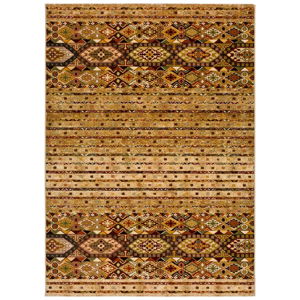 Hnědo-béžový koberec Universal Deir Cammel, 133 x 190 cm