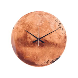Měděné hodiny Karlsson Mars