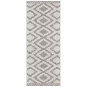Šedo-krémový venkovní koberec Bougari Isle, 70 x 200 cm