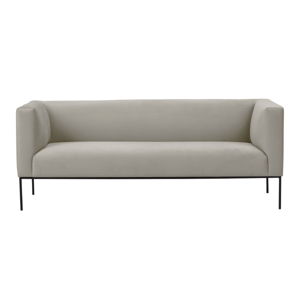 Béžová sametová pohovka Windsor & Co Sofas Neptune, 195 cm
