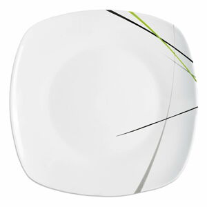 Bílý porcelánový talíř Orion Green