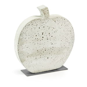 Bílá cementová dekorace La Forma Sens Apple, 37 x 40 cm