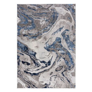 Modro-šedý koberec Flair Rugs Marbled, 80 x 150 cm