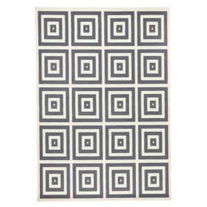 Šedobílý koberec Zala Living Mono, 160 x 230 cm