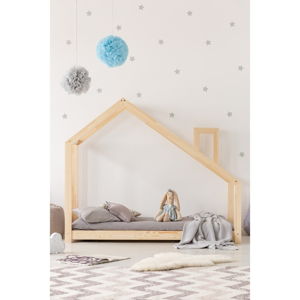 Domečková postel z borovicového dřeva Adeko Mila DMS, 90 x 160 cm