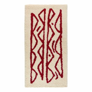 Krémovo-červený koberec Le Bonom Morra, 80 x 150 cm
