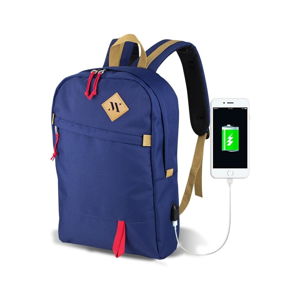 Modrý batoh s USB portem My Valice FREEDOM Smart Bag