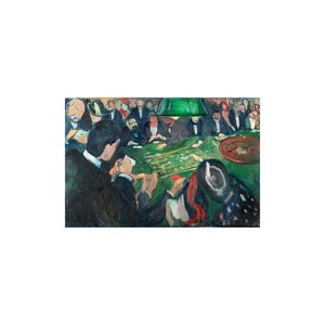 Reprodukce obrazu Edvard Munch - At the Roulette Table in Monte Carlo, 40 x 26 cm