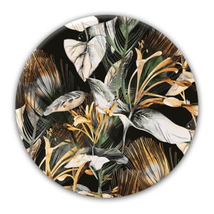 Nástěnná dekorace Styler Glasspik Ringart Tropical, ø 70 cm