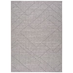 Šedý venkovní koberec Universal Macao Grey Amelia, 80 x 150 cm