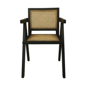 Černá jídelní židle z mahagonového dřeva Phi - HSM collection