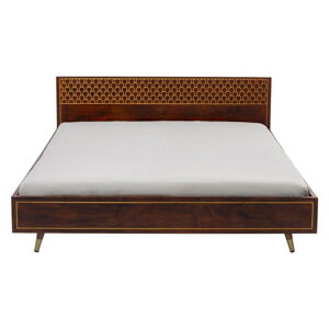 Dvoulůžková postel z mangového dřeva v přírodní barvě 180x200 cm Muskat – Kare Design
