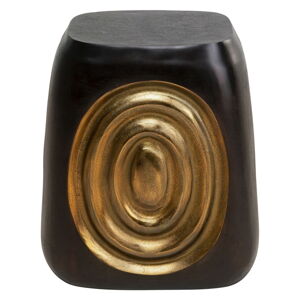 Stolička v černo-zlaté barvě Drum Circle – Kare Design