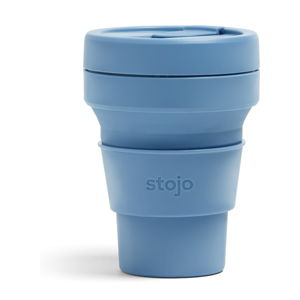 Modrý skládací hrnek Stojo Pocket Cup Steel, 355 ml