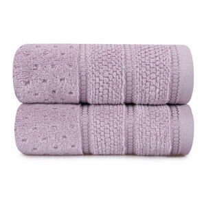 Sada 2 fialových bavlněných ručníků Foutastic Arella, 50 x 90 cm