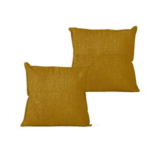 Povlak na polštář Linen Couture Mustard, 45 x 45 cm