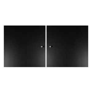 Černá dvířka pro modulární policový systém 2 ks 32x33 cm Mistral Kubus - Hammel Furniture