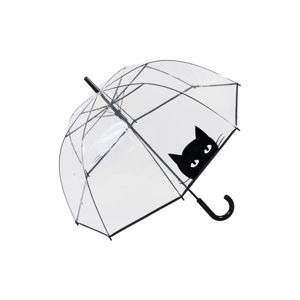 Transparentní větruodolný deštník Ambiance Looking Cat, ⌀ 85 cm
