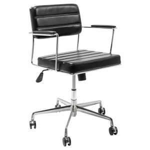 Černá kancelářská židle Kare Design Dottore