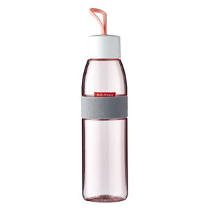 Růžová lahev na vodu Rosti Mepal Ellipse, 500 ml