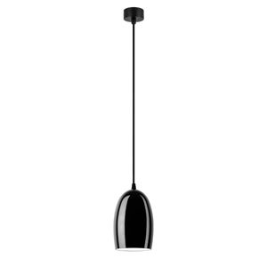 Černé závěsné svítidlo Sotto Luce Ume S Glossy, ⌀ 14 cm