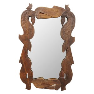 Nástěnné zrcadlo s dřevěným rámem 110x172 cm Bracket – Kare Design