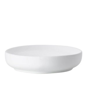 Bílá porcelánová podložka na mýdlo Zone Ume