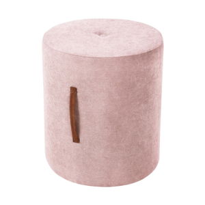 Světle růžový puf Kooko Home Motion, ø 40 cm
