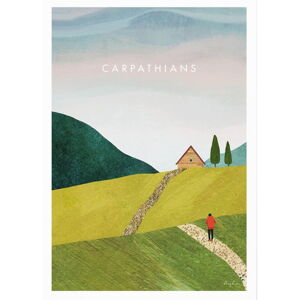 Plakát 30x40 cm Carpathians – Travelposter