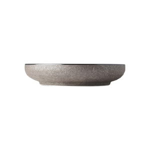 Béžový keramický talíř se zvednutým okrajem MIJ Earth, ø 22 cm