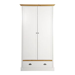 Krémově bílá šatní skříň Steens Sandringham, 192 x 104 cm