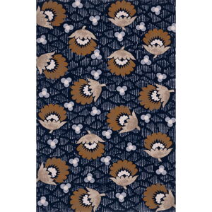 Tmavě modrý vlněný koberec 300x400 cm Chintz – Agnella