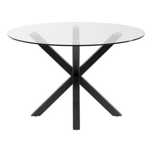 Kulatý jídelní stůl se skleněnou deskou La Forma, ø 119 cm