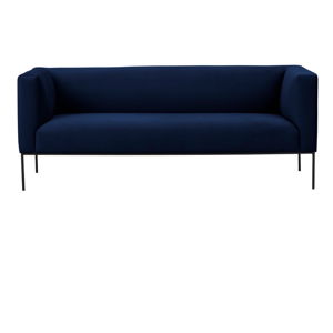 Tmavě modrá sametová pohovka Windsor & Co Sofas Neptune, 195 cm