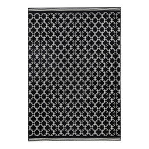 Černý koberec Zala Living Chain, 200 x 290 cm