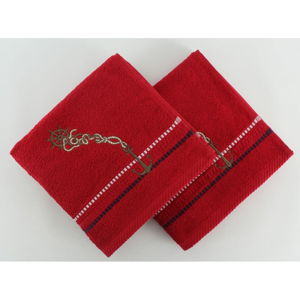 Sada 2 ručníků Marina Red Cipa, 50x90 cm