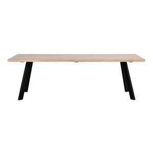 Jídelní stůl z běleného dubového dřeva Rowico Freddie, 240 x 100 cm