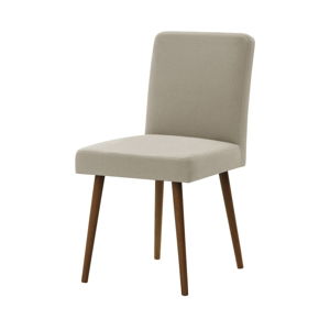 Béžová židle s tmavě hnědými nohami z bukového dřeva Ted Lapidus Maison Fragrance
