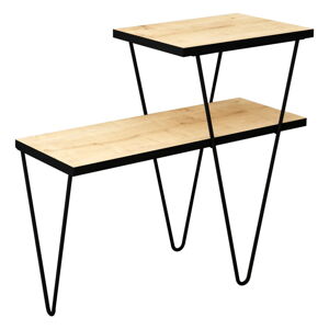 Odkládací stolek s deskou v dubovém dekoru 25x60 cm Toros – Gauge Concept