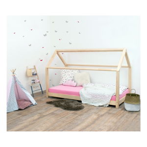 Přírodní dětská postel bez bočnic ze smrkového dřeva Benlemi Tery, 120 x 200 cm