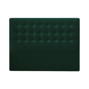 Lahvově zelené čelo postele se sametovým potahem Windsor & Co Sofas Athena, 160 x 120 cm