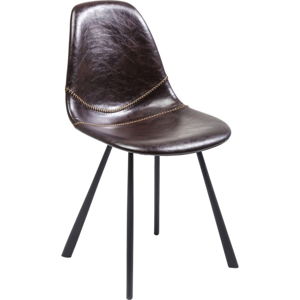 Sada 2 hnědých jídelních židlí Kare Design Lounge