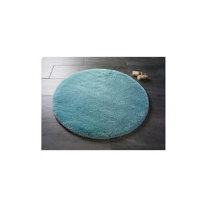 Světle modrá kulatá koupelnová předložka Confetti Miami, ⌀ 100 cm