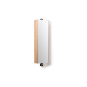 Bambusová koupelnová skříňka se zrcadlem Wireworks Domain Bamboo, výška 71 cm