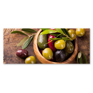 Obraz Styler Glasspik Kitchen Olives I, 30 x 80 cm