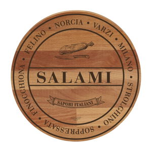 Prkénko z bukového dřeva Bisetti Broad Salami, ø 30 cm