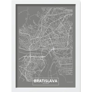 Plakát v rámu 40x55 cm Bratislava – Wallity