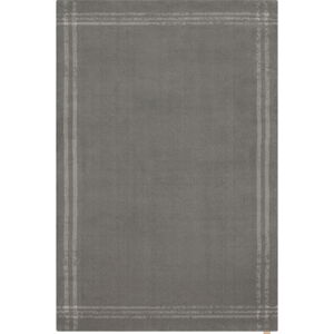 Antracitový vlněný koberec 133x190 cm Calisia M Grid Rim – Agnella